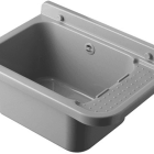 PILOZZO DA PARETE IN RESINA GRIGIO 50X34X21HCM