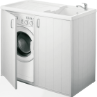 MOBILE COPRILAVATRICE LAVATOIO IN RESINA PVC 109X60X89HCM SMONTATO