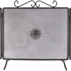 PARASCINTILLE FERRO BATTUTO DECORO FIORE 3ANTE 100X50CM 677.03