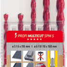 PUNTE SERIE UNIVERSALI PROFI MULTICUT SPM 5 SDS PLUS 5PZ ALPEN 54375