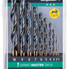 PUNTE SERIE METALLO HSS SPRINT MASTER TM 10 10PZ ALPEN ASTUCCIO PVC