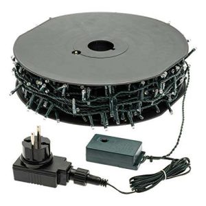 XMASKING Catena luci 48,5 m, 1200 LED Bianco Caldo, con Memory Controller, Cavo Verde, 24V