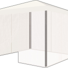 ZANZARIERE PER GAZEBO COMPONIBILE 300X300X200 BIANCO