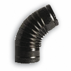 GOMITO 90� �14CM TUBO STUFA NERO OPACO