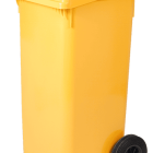 BIDONE RIFIUTI C/RUOTE LT 240 GIALLO