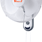 VENTILATORE A PARETE 43CM 3VEL C/TELECOMANDO BIANCO