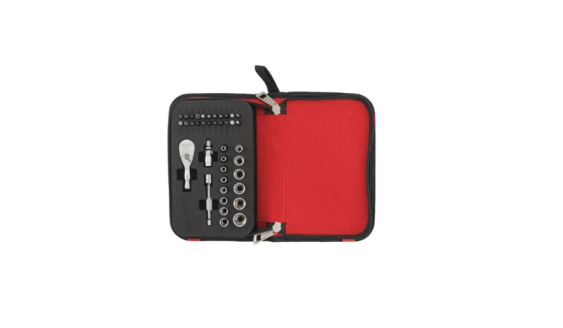Milwaukee Set di cricchetti compatti da 1/4", 39 pezzi