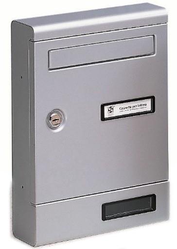 CASSETTA POSTALE SILMEC 10-351.72 ALLUMINIO SILVER