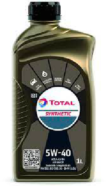 OLIO MOTORE AUTO TOTAL 5W40 SYNTHETIC LT 4