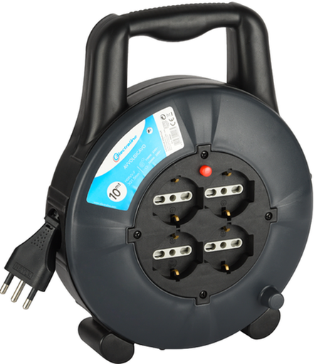 AVVOLGICAVO ELETTR. DOMESTICO 10MT 4 SCHUKO