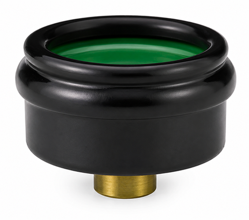 TAPPO C/MANICOTTO OTTONE TUBO STUFA PELLET �8CM NERO