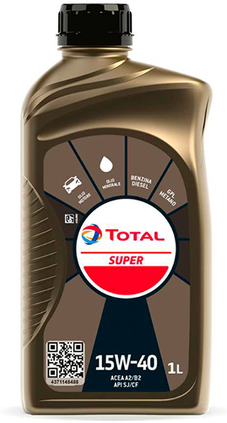 OLIO PER MOTORE AUTO TOTAL SUPER 15W-40 4LT