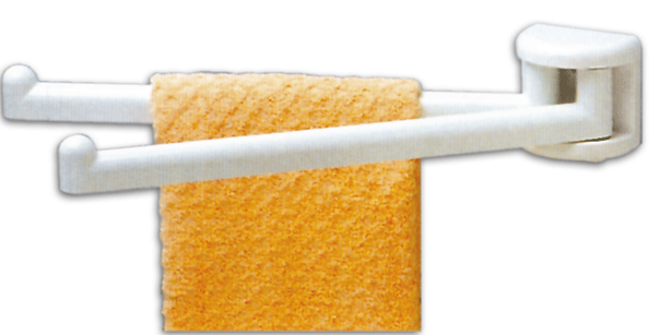 PORTASCIUGAMANI BAGNO DUROLITE BIANCO C/SNODO 304
