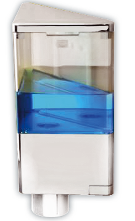 PORTASAPONE BAGNO DUROLITE BIANCO C/DISPENSER QUICK-SOAP 190