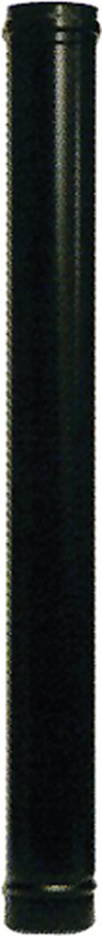TUBO STUFA PELLET ACCIAIO INOX NERO D.12X100CM