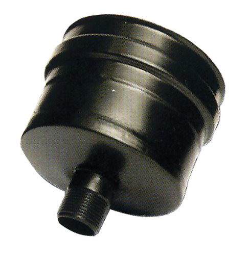 TAPPO ANTICONDENSA APERTO D.12CM STUFA PELLET ACCIAIO INOX NERO