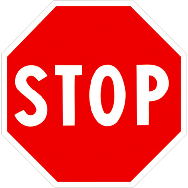 SEGNALETICA STOP FIG 37 METALLO RIFRA