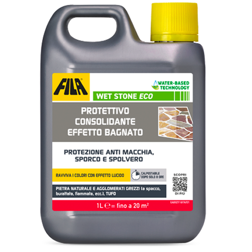 PROTETTIVO X PIETRA EFFETTO BAGNATO "FILA WET STONE ECO" 1LT