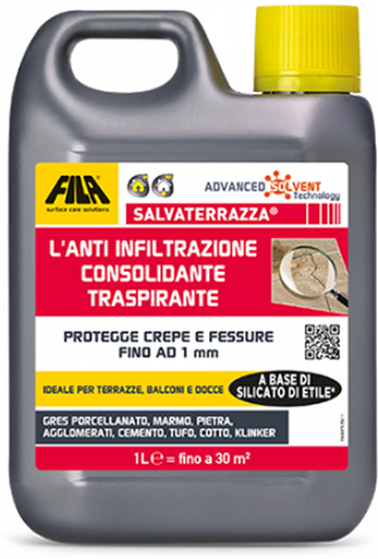 PROTETTIVO CONSOLIDANTE ANTI-INFILTRAZIONE FILA SALVATERRAZZA 1LT