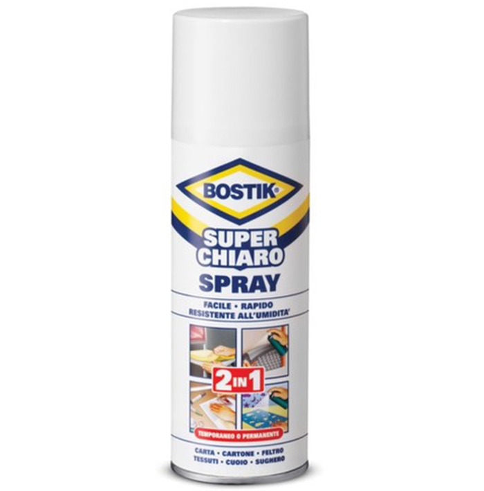COLLA UNIVERSALE SPRAY SUPER CHIARO BOSTIK 500ML