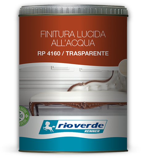 VERNICE FINITURA ACQUA RIO VERDE RP4160 750ML TRASPARENTE LUCIDA