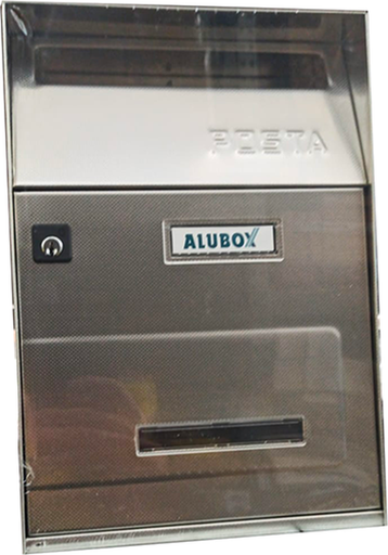 CASSETTA POSTALE ALUBOX EFFE-T INOX SATINATA