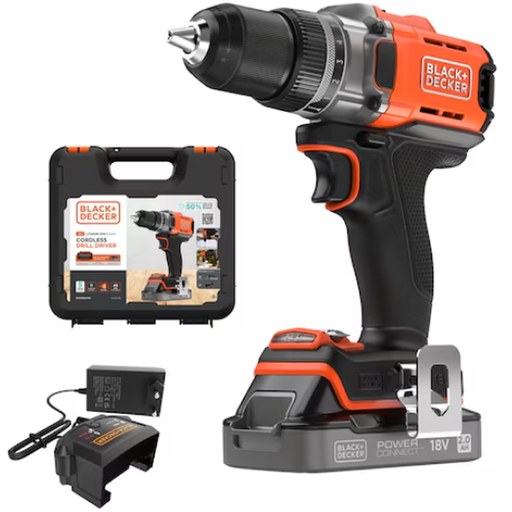 TRAPANO AVV. BATTERIA B&D BCD382D1XK-QW 18V 2.0ah
