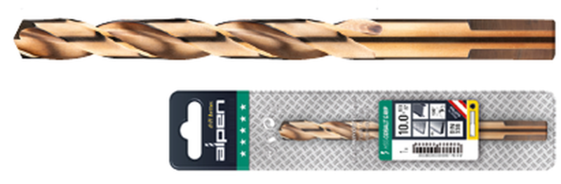 PUNTA ACCIAIO HSS COBALTO GRIP  12MM ALPEN - CF. BLISTER