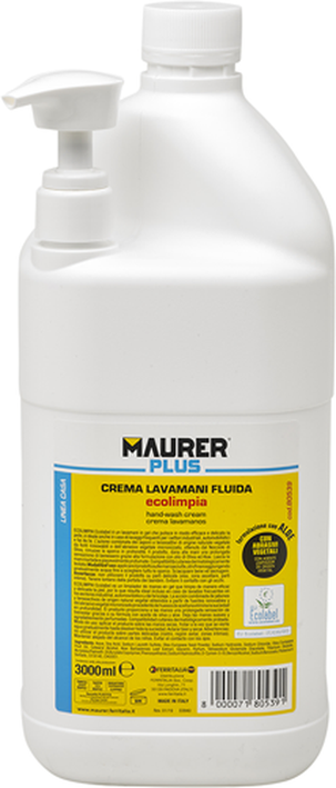 LAVAMANI CREMOSO ECO-LIMPIA 3LT MAURER PLUS CON DOSATORE