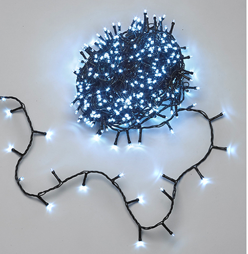 NATALE - LUCI 500 LED L. FREDDA INT/EST MAURER  - CF. SCATOLA PLAST.