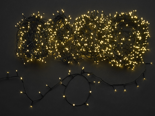 NATALE - LUCI 1000 LED L. CALDA  INT/EST MAURER  - CF. SCATOLA PLAST.