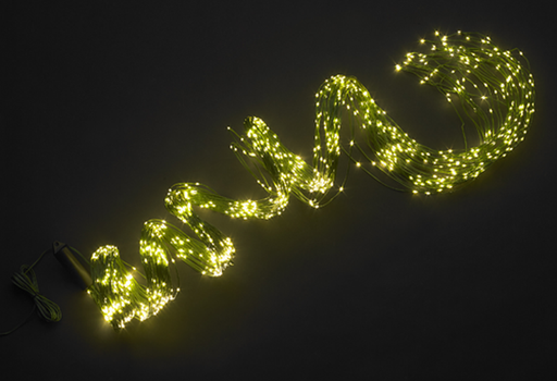 NATALE - 1340 LUCI MICROLED A CASCATA L.CALDA C/PUNTALE EST. MAURER