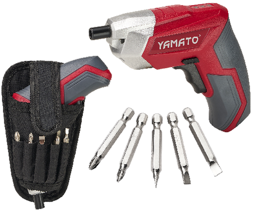 AVVITATORE BATT. LITIO 3,6V YAMATO C/FODERO 5 BITS - S.