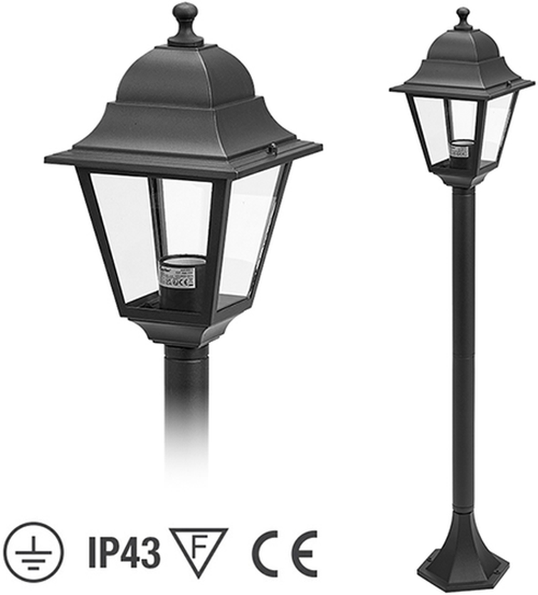 LAMPIONE GIARDINO CHARME 1LUCE PAPILLON H100CM - CF.SCATOLA EX 50084