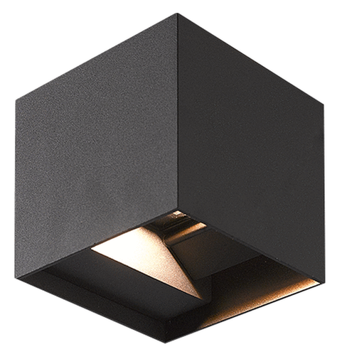 APPLIQUE QUADRA DA PARETE LED 10W 550L IP65 BIDIREZIONE NERO - PAPILLON