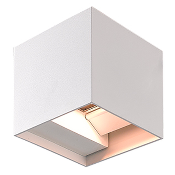 APPLIQUE QUADRA DA PARETE LED 10W 550L IP65 BIDIREZIONE BIANCO -PAPILLON