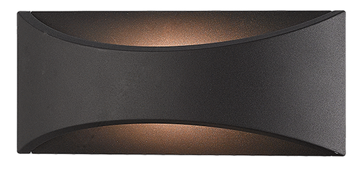 APPLIQUE MEZZALUNA APERTA DA PARETE LED 12W 1320L IP54 NERO - PAPILLON