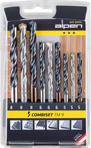 PUNTE SERIE ASSORTITE COMBISET TM9  9PZ ALPEN