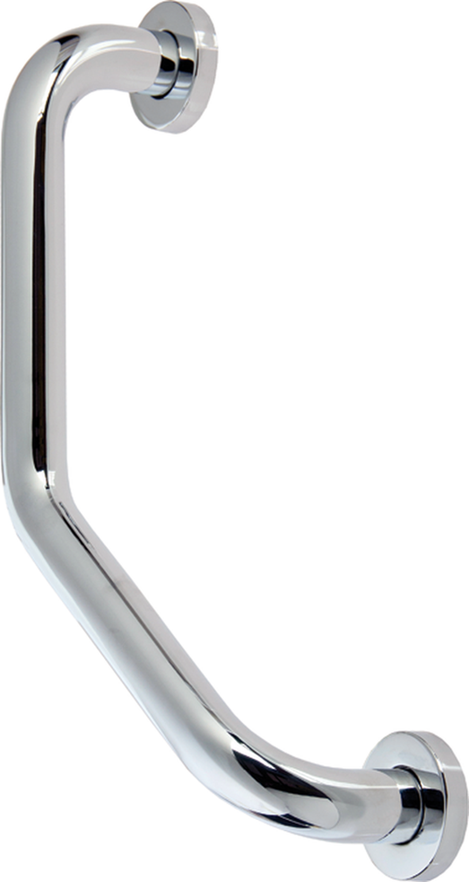 MANIGLIONE SOSTEGNO BAGNO ANGOL. ACCIAIO INOX CROMATO AQUA MAURER