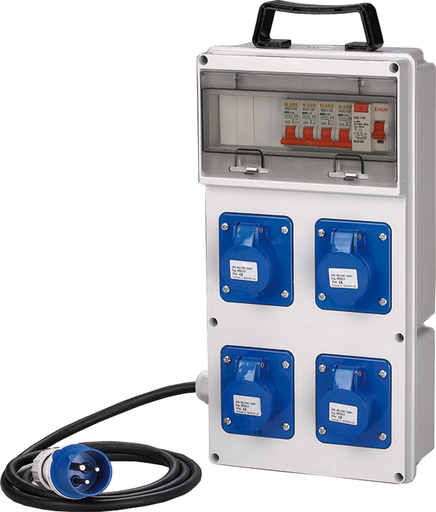 QUADRO ELETTR. ASC MAURER PLUS 4 PRESE 220V IP44
