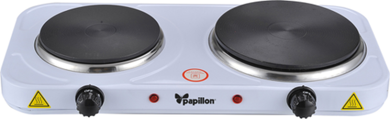 FORNELLO ELETTRICO 2 PIASTRA 1000W 1500W PAPILLON
