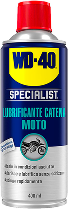LUBRIFICANTE SPRAY CATENA COND. ASCIUTTE WD40 SPECIALIST MOTO 400ML