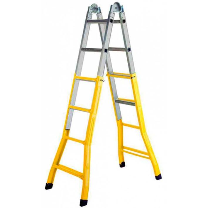 SCALA TELESCOPICA ACCIAIO 5+5GR MAURER H4,82MT