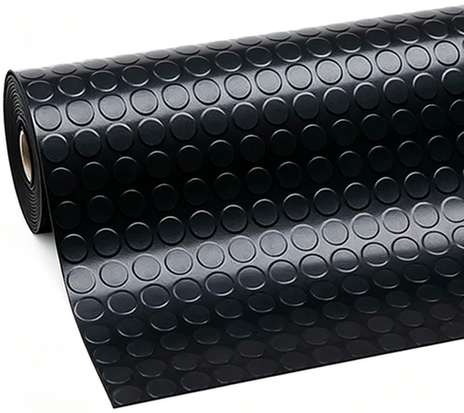 COPRIPAVIMENTO BULLONATO PVC MT25 H200 NERO MAURER 29256